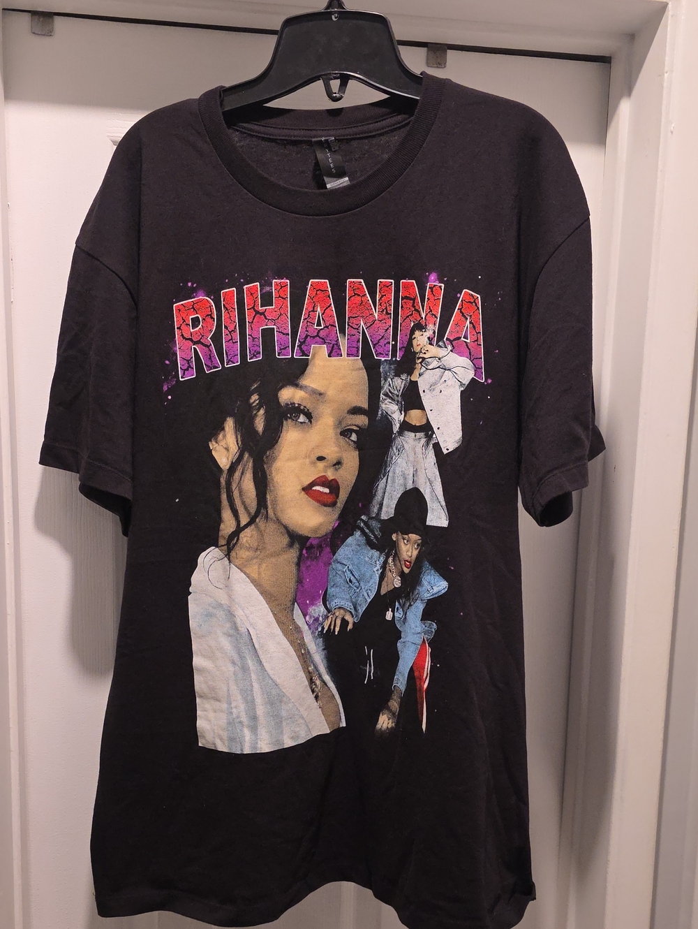 Element Black Rihanna Graphic Tee with Purple and Red Accents